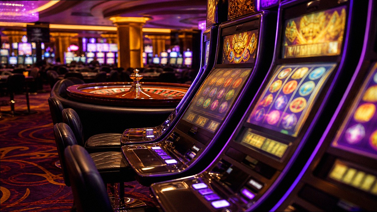 Sala da gioco contemporanea, atmosfera da casinò BDM Bet