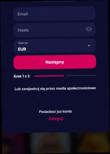 Rejestracja NV Casino Bonus w Polsce
