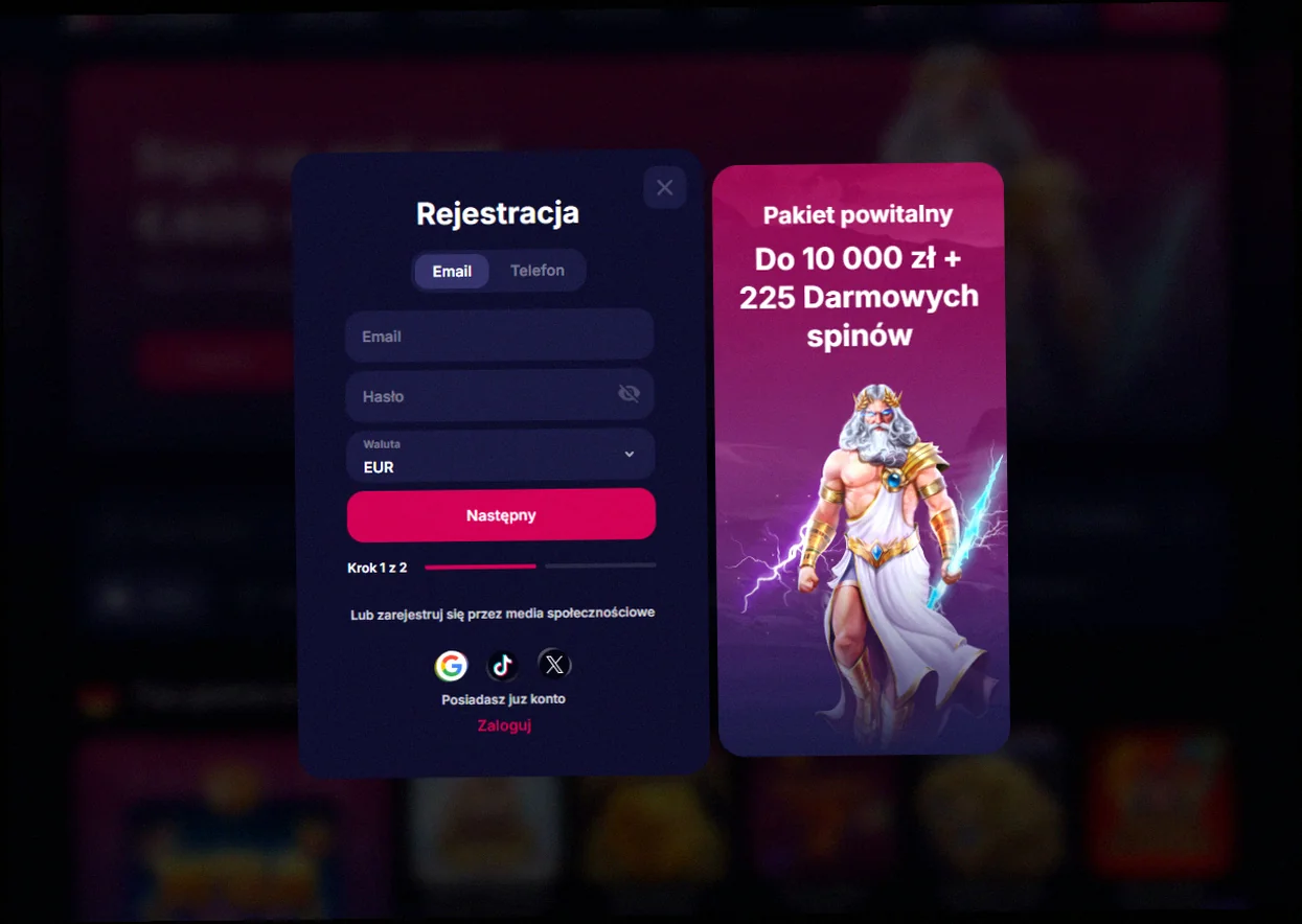 Rejestracja NV Casino code w Polsce